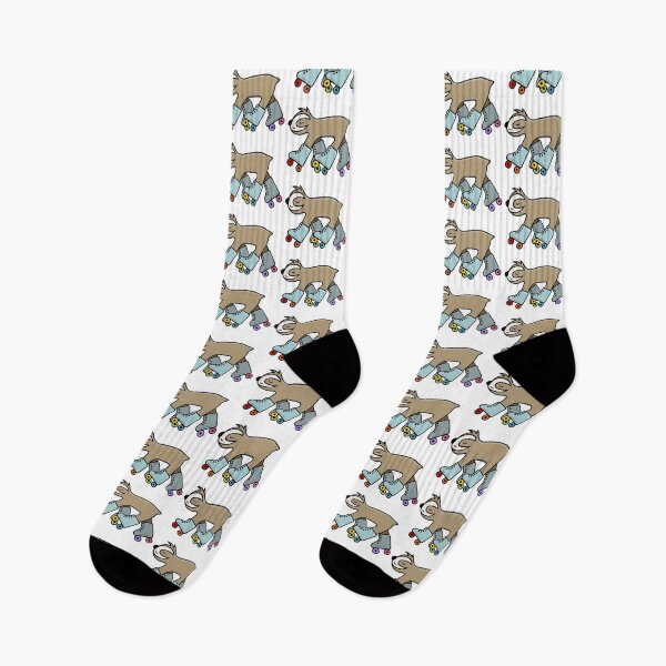 Item preview, Cute Sloth on Roller Skates with Rainbow Wheels  designed and sold by StuckOnGood.
