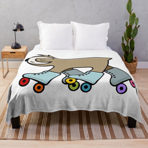 Item preview, Cute Sloth on Roller Skates with Rainbow Wheels  designed and sold by StuckOnGood.
