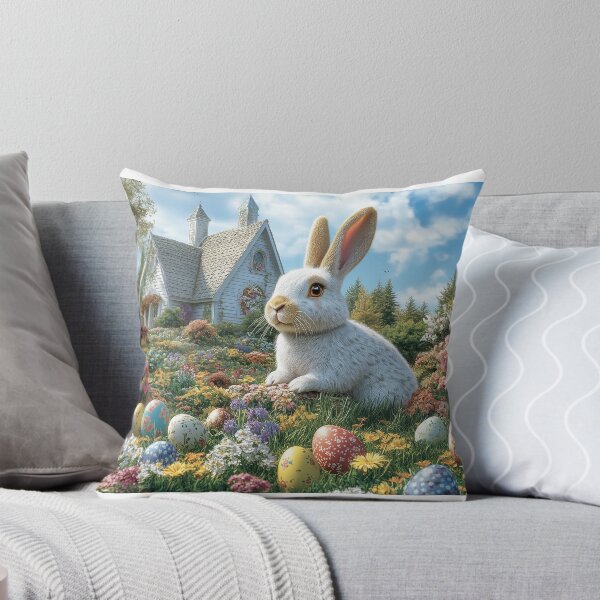 Item preview, English Garden Easter: Bunny & Painted Eggs designed and sold by ACuriousshoppe.