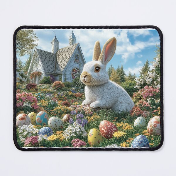 Item preview, English Garden Easter: Bunny & Painted Eggs designed and sold by ACuriousshoppe.