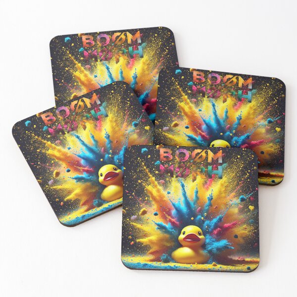 Item preview, Holi Color Explosion Duck designed and sold by boommorph.