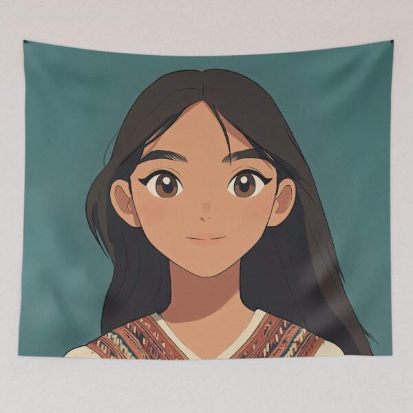 Item preview, Paraguayan woman | Anime style designed and sold by ComicsFactory.