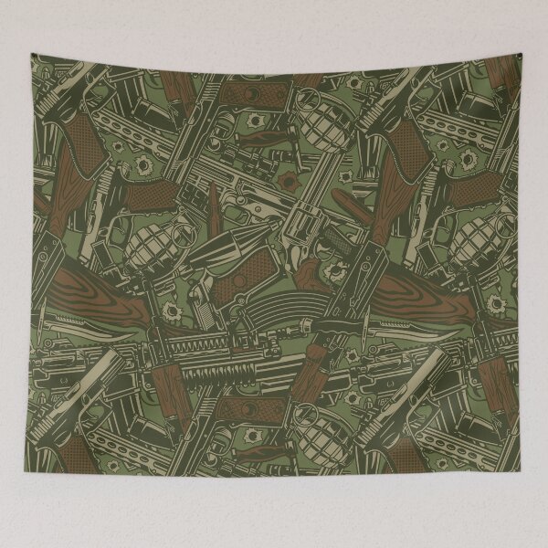 Item preview, Veteran Guns and Grenades Military Camouflage  designed and sold by FestDrip.