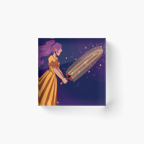 Item preview, Woman Holding a Magic Sword designed and sold by Iridescent Seraph.