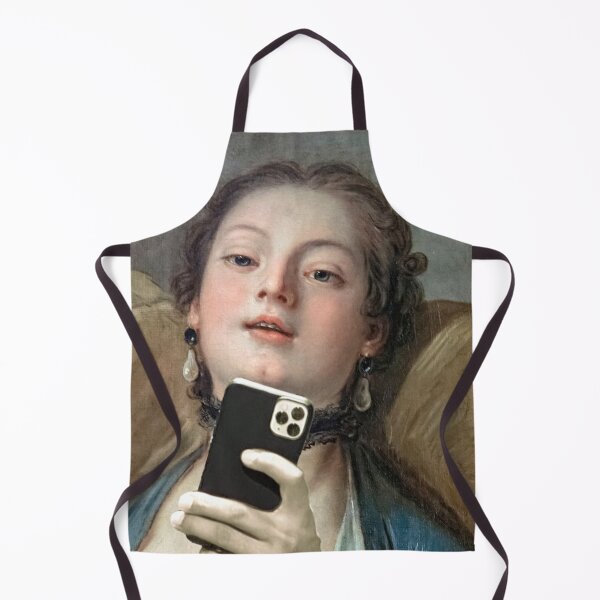 Item preview, Pietro Antonio Rotari: Portrait of a Woman Taking a Selfie | Classical Painting Parody designed and sold by UnhingedBird.