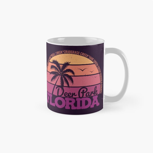 Item preview, Deer Park Florida Sunset Retro Vintage Local Pride Logo designed and sold by CRHPOD20.