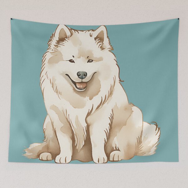 Item preview, Samoyed Watercolour designed and sold by TheresaNicole.