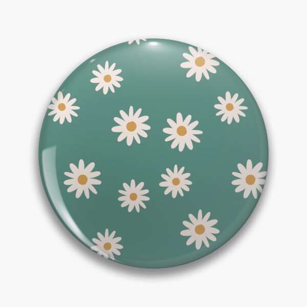 Item preview, Ditsy Daisy print in mint green designed and sold by erinpixie.