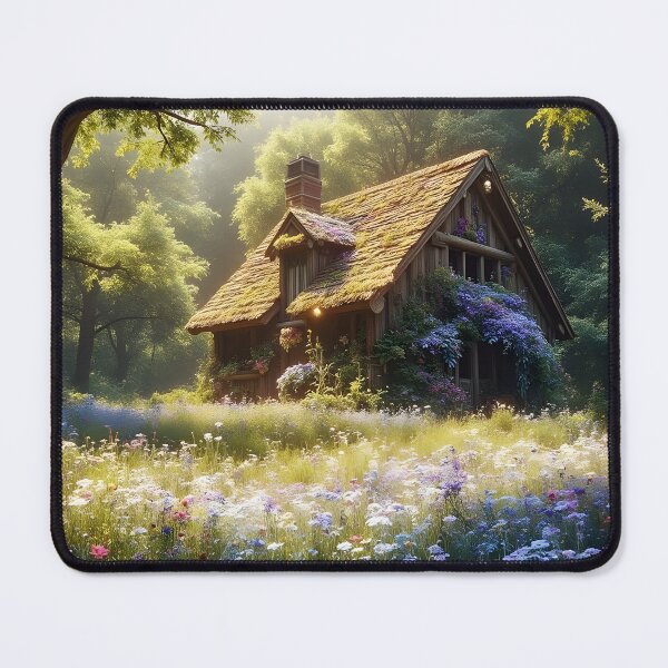 Item preview, Enchanted Cottage, Beside a Wildflower Meadow designed and sold by ACuriousshoppe.