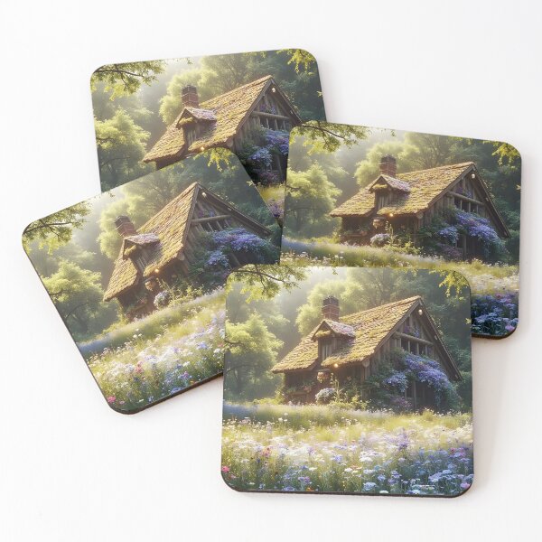 Item preview, Enchanted Cottage, Beside a Wildflower Meadow designed and sold by ACuriousshoppe.