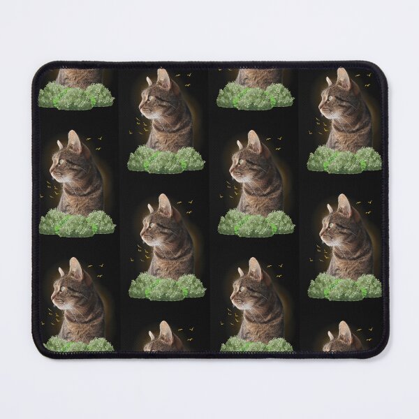 Item preview, Kitty Night Watcher - Bird Stalker - Dark Background designed and sold by Lunardreams54.