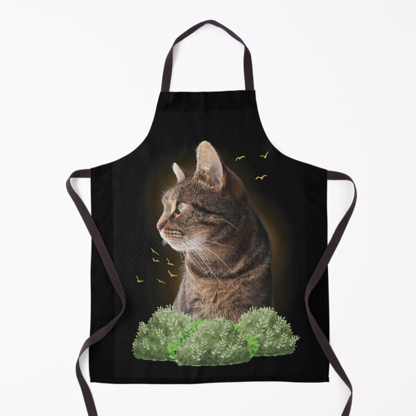 Item preview, Kitty Night Watcher - Bird Stalker - Dark Background  designed and sold by Lunardreams54.