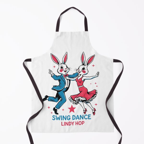 Artikelvorschau, Swing und Hop: Lindy Hop Swing Bunny Dancers entworfen und verkauft von postprocess.