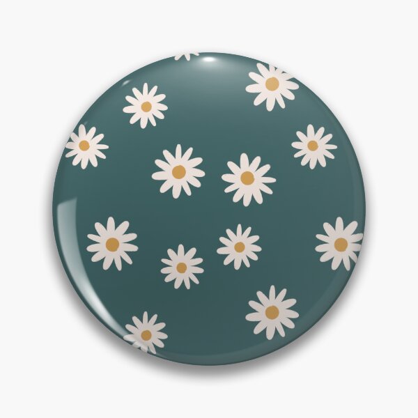 Item preview, Ditsy Daisy pattern in teal designed and sold by erinpixie.