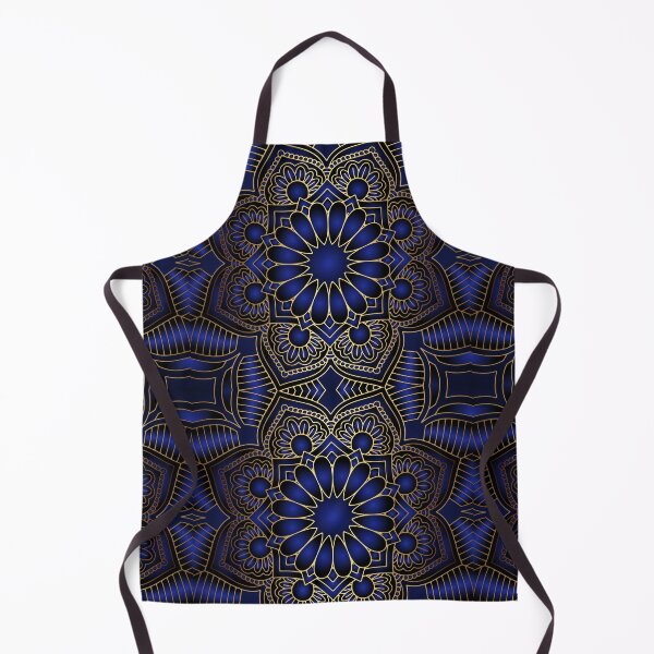 Item preview, Luxury Blue and Gold Mandala designed and sold by FestDrip.