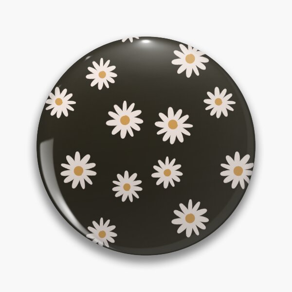 Item preview, Ditsy Daisy pattern in black designed and sold by erinpixie.