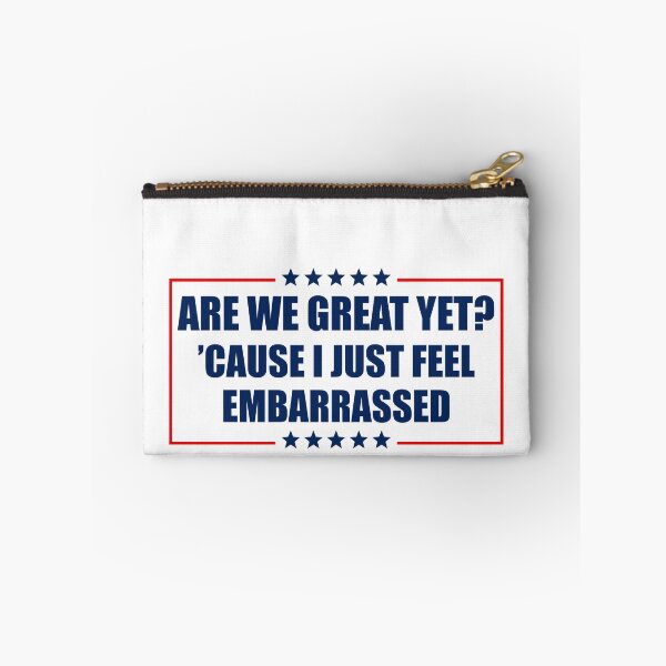 Item preview, Are We Great Yet - Political Funny Bumper designed and sold by PixVib.