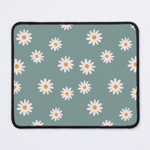 Item preview, Eggshell blue floral, ditsy Daisy pattern designed and sold by erinpixie.