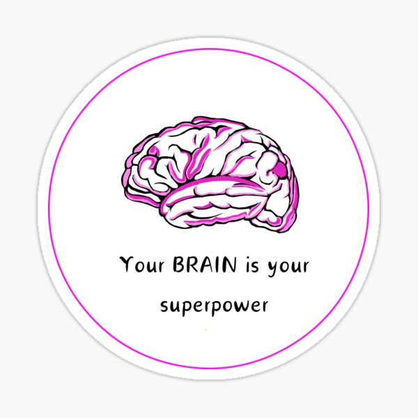Vista previa del artículo con la obra «Tu cerebro es tu poder – Neon Mindset Design», diseñado y vendido por ArtsPositive.