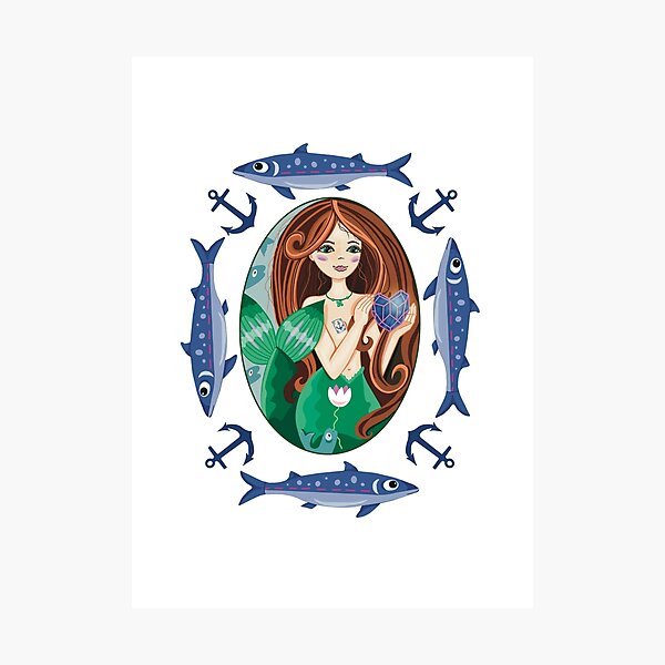 Item preview, Mermaid’s heart designed and sold by Burdaartist.