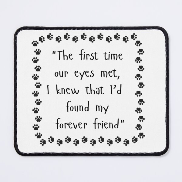 Item preview, The First Time Our Eyes Met – Paw Print Frame designed and sold by TiggsnPigsArt.