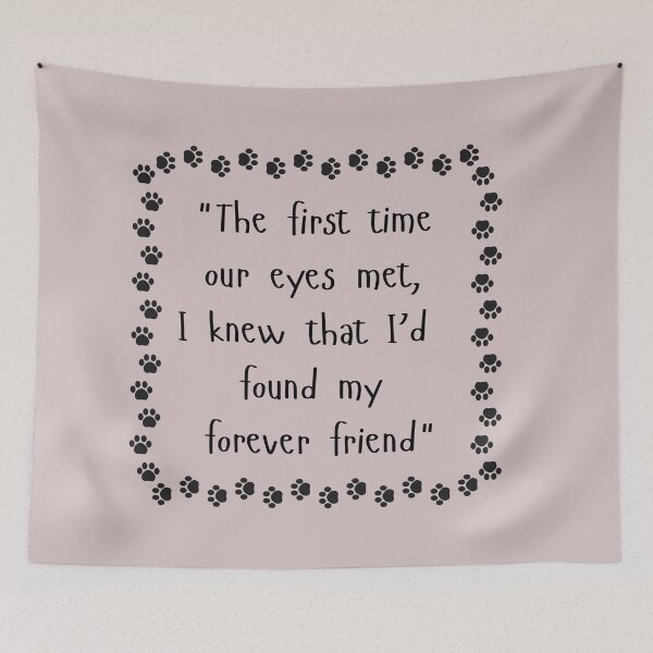 Item preview, The First Time Our Eyes Met – Paw Print Frame designed and sold by TiggsnPigsArt.