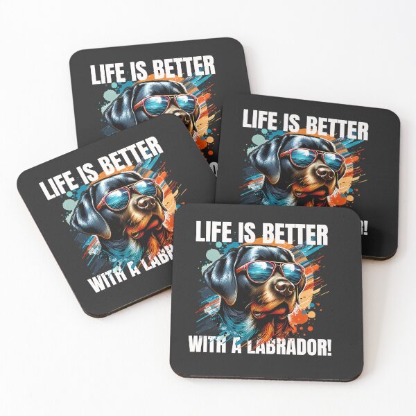 Item preview, Labrador Shirt - Life is better with a Labrador! Funny saying T-shirt for dog friends & animal lovers designed and sold by SofiesDesign.