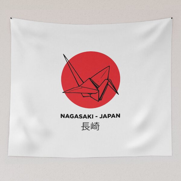 Item preview, Nagasaki Origami Art T-Shirt – A Tribute to Japanese Culture and Resilience designed and sold by paulo silveira.