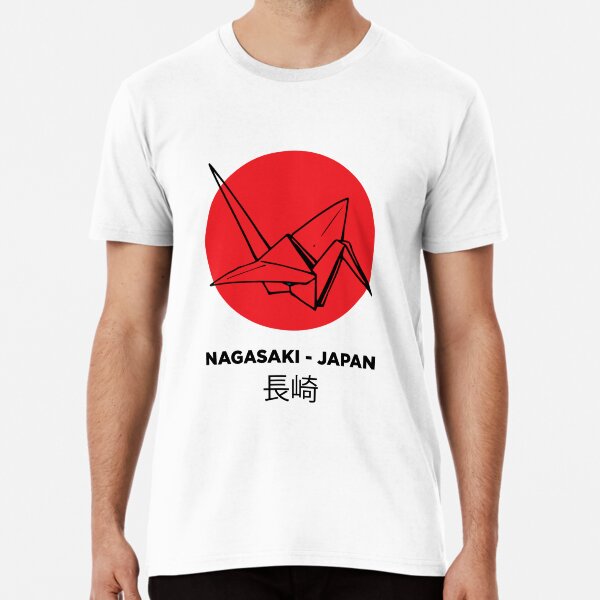 Item preview, Nagasaki Origami Art T-Shirt – A Tribute to Japanese Culture and Resilience designed and sold by paulo silveira.