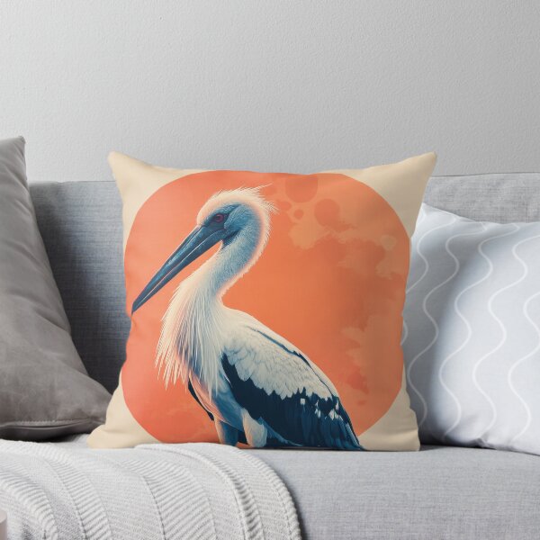 Item preview, Elegant Stork Against Vibrant Sunset designed and sold by Twisted Kids.