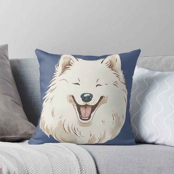 Item preview, Watercolour Laughing Samoyed designed and sold by TheresaNicole.