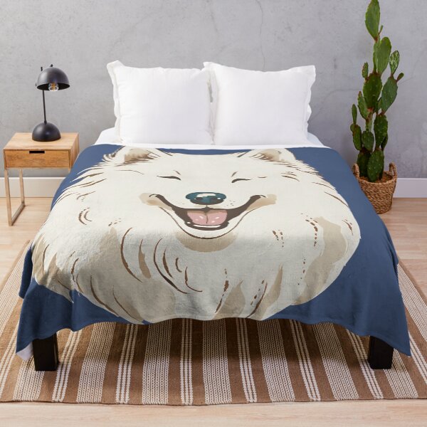 Item preview, Watercolour Laughing Samoyed designed and sold by TheresaNicole.