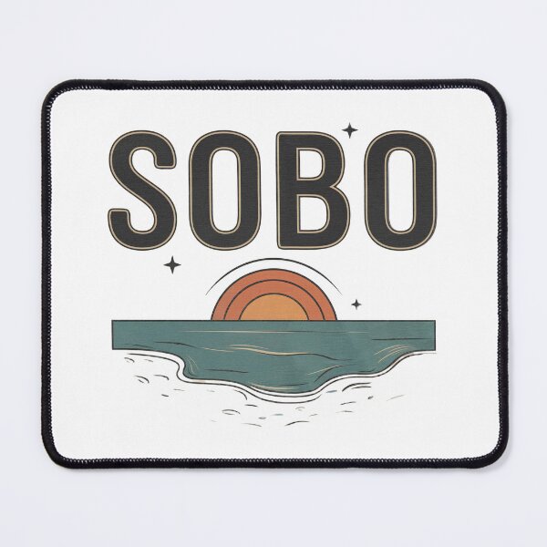 Item preview, SOBO Sunset – Minimalist Southbourne Beach Design | Coastal Art & Gifts designed and sold by Darrwea.