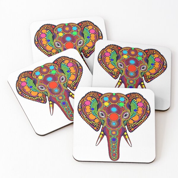 Item preview, Dots Dotted Elephant Head T-Shirt designed and sold by RadiantRemix.