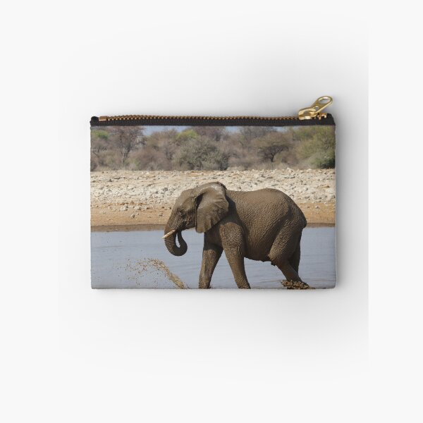 Item preview, Elephant in a waterpool in Etosha designed and sold by Proud & Pretty Wildlife Photography.