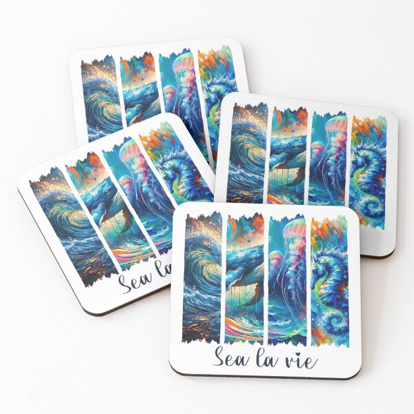 Item preview, Sea La Vie Brushstrokes Aesthetic designed and sold by humnoo.