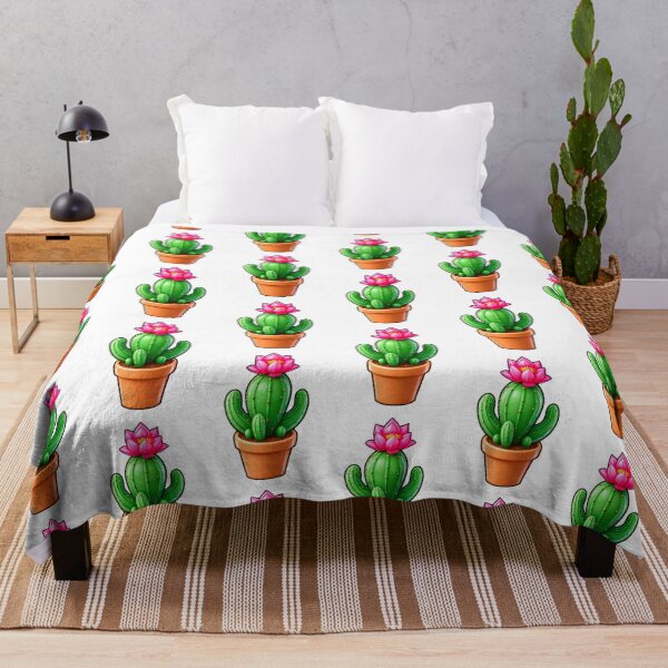 Item preview, Colorful Cactus with Pink Flower designed and sold by Fikuall.