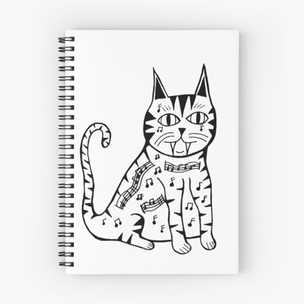 Item preview, Sheet Music Cat Greyscale designed and sold by KayTurtless.