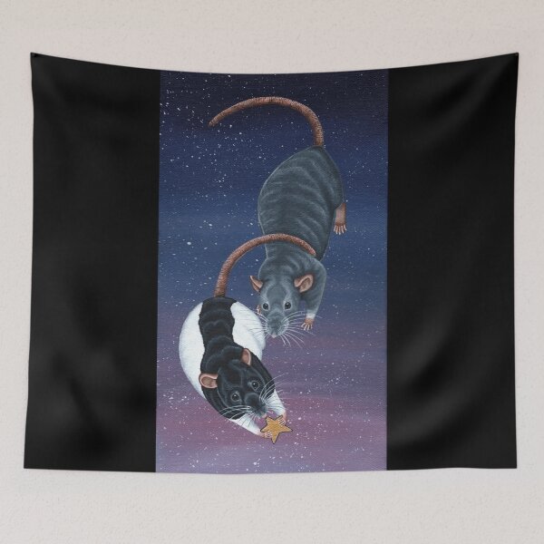 Item preview, Catching Stars - Two Rats designed and sold by WolfySilver.