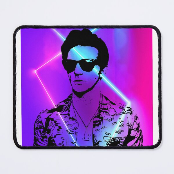 Item preview, Drake Bell Fanart – Retro Neon Portrait with 80s Vibes designed and sold by ShopWithDreams.