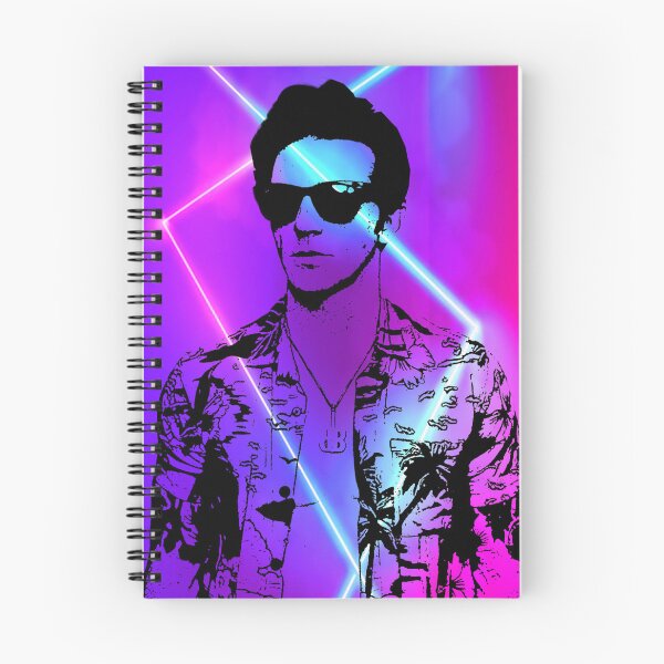Item preview, Drake Bell Fanart – Retro Neon Portrait with 80s Vibes designed and sold by ShopWithDreams.