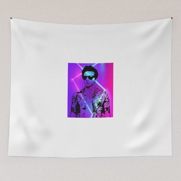 Artikelvorschau, Drake Bell Fanart – Retro Neon Portrait mit 80er Vibes entworfen und verkauft von ShopWithDreams.