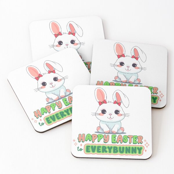 Item preview, Cartoon Bunny with Easter Greeting designed and sold by LaUnArt.