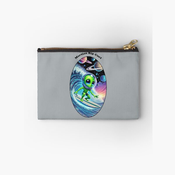 Item preview, Surfboard Surfing Space Alien Riding a Large Wave URM designed and sold by urmaddad.