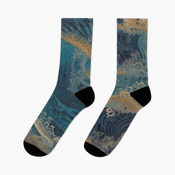 Item preview, Golden Tides in Teal designed and sold by kalvey64.