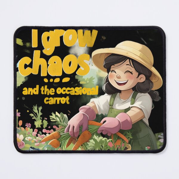 Item preview, I grow chaos and the occasional carrot designed and sold by Tees16.