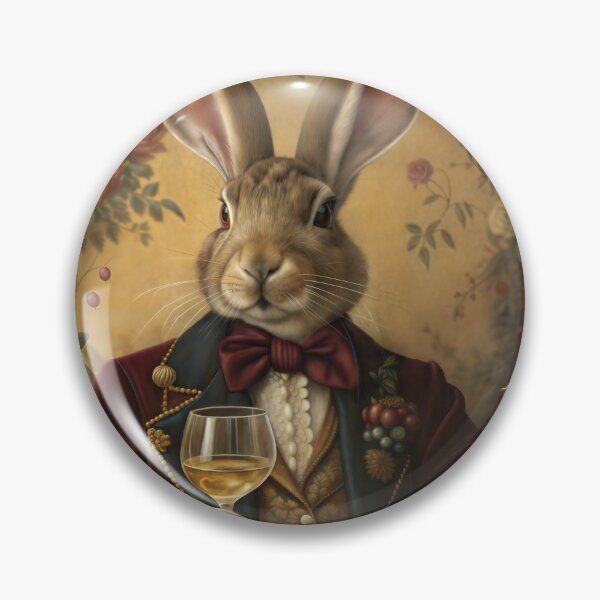 Item preview, Rabbit Vintage Suit Bow Tie Wine Glass Gentleman Hare designed and sold by NuttyAnimals.
