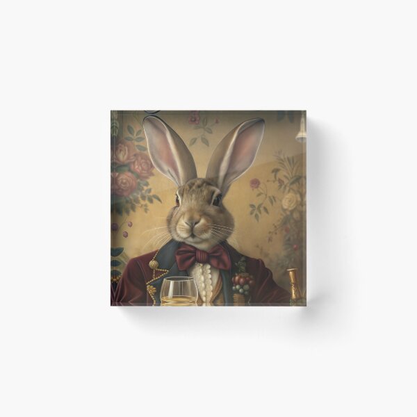 Item preview, Rabbit Vintage Suit Bow Tie Wine Glass Gentleman Hare designed and sold by NuttyAnimals.