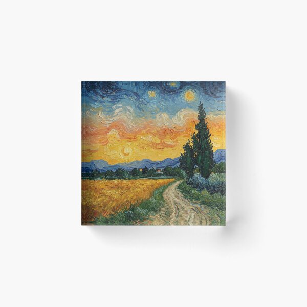 Item preview, Wheatfield with Cypress designed and sold by CreativeDomain.