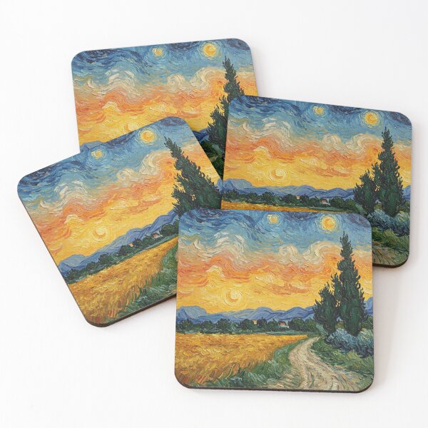 Item preview, Wheatfield with Cypress designed and sold by CreativeDomain.